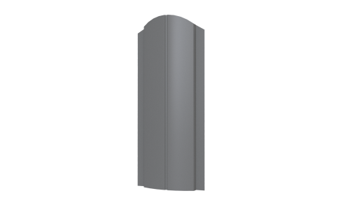 Металлический штакетник Европланка Полиэстер 0,45 мм, RAL 9006