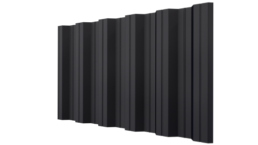 Профнастил НС35 1055/1000x0,5 мм, V-MATT RAL 9005