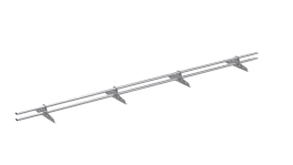 Снегозадержатель трубчатый VEGA Style 20x40/1,2 мм, цинк