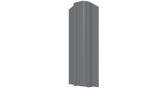 Металлический штакетник Евротрапеция Полиэстер 0,45 мм, RAL 9006