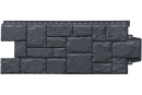 Фасадная панель Grand Line Крупный камень, Classic графит
