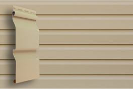 Виниловый сайдинг Grand Line Корабельная доска, Classic Standart бежевый