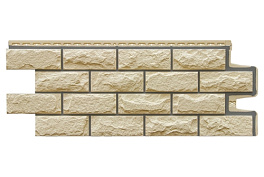 Фасадная панель Grand Line Колотый камень, Design (шов 7006) бежевый