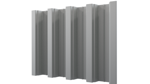 Профнастил Н75 800/740x0,9 мм, Оцинкованный