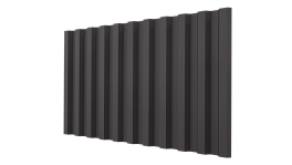 Профнастил НС21 1065/1010x0,5 мм, V-MATT RAL 8019