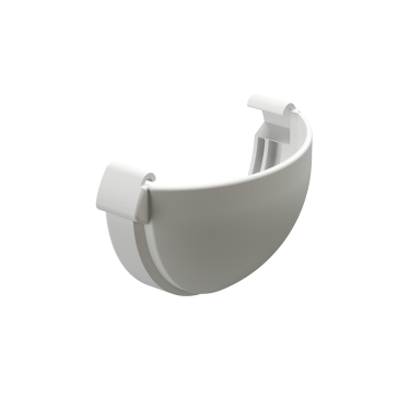 Заглушка желоба, RAL 9003