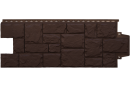 Фасадная панель Grand Line Крупный камень, Classic шоколадный