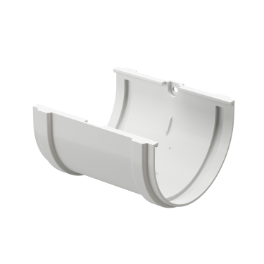 Соединитель желобов, RAL 9003