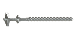 Шпилька специальная с гайкой 120 мм, цинк